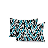 Kenzi Zebra Print Indoor/Outdoor Reversible Rectangular Pillow