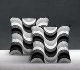 Kesper Geometric Reversible Indoor/Outdoor Square Pillow