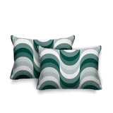 Kesper Geometric Reversible Indoor/Outdoor Rectangular Pillow
