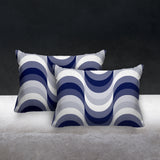 Kesper Geometric Reversible Indoor/Outdoor Rectangular Pillow