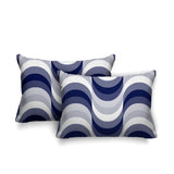 Kesper Geometric Reversible Indoor/Outdoor Rectangular Pillow