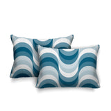 Kesper Geometric Reversible Indoor/Outdoor Rectangular Pillow