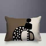 Khari Abstract Reversible Indoor/Outdoor Rectangular Pillow