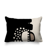Khari Abstract Reversible Indoor/Outdoor Rectangular Pillow