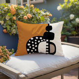 Khari Abstract Reversible Indoor/Outdoor Rectangular Pillow
