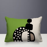 Khari Abstract Reversible Indoor/Outdoor Rectangular Pillow