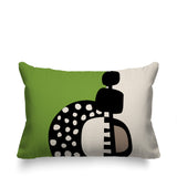 Khari Abstract Reversible Indoor/Outdoor Rectangular Pillow