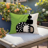 Khari Abstract Reversible Indoor/Outdoor Rectangular Pillow
