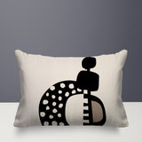 Khari Abstract Reversible Indoor/Outdoor Rectangular Pillow