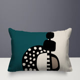 Khari Abstract Reversible Indoor/Outdoor Rectangular Pillow