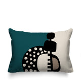 Khari Abstract Reversible Indoor/Outdoor Rectangular Pillow