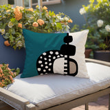 Khari Abstract Reversible Indoor/Outdoor Rectangular Pillow