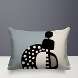 Khari Abstract Reversible Indoor/Outdoor Rectangular Pillow