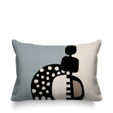 Khari Abstract Reversible Indoor/Outdoor Rectangular Pillow
