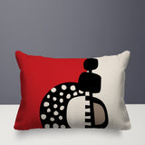 Khari Abstract Reversible Indoor/Outdoor Rectangular Pillow