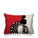 Khari Abstract Reversible Indoor/Outdoor Rectangular Pillow