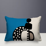 Khari Abstract Reversible Indoor/Outdoor Rectangular Pillow