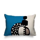 Khari Abstract Reversible Indoor/Outdoor Rectangular Pillow
