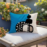 Khari Abstract Reversible Indoor/Outdoor Rectangular Pillow