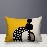 Khari Abstract Reversible Indoor/Outdoor Rectangular Pillow