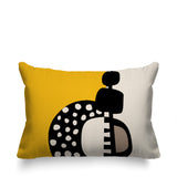 Khari Abstract Reversible Indoor/Outdoor Rectangular Pillow