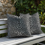 Kiefer Zebra Print Indoor/Outdoor Reversible Square Pillow