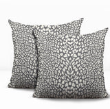 Kiefer Zebra Print Indoor/Outdoor Reversible Square Pillow