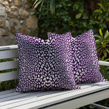 Kiefer Zebra Print Indoor/Outdoor Reversible Square Pillow