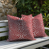 Kiefer Zebra Print Indoor/Outdoor Reversible Square Pillow