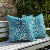 Kiefer Zebra Print Indoor/Outdoor Reversible Square Pillow