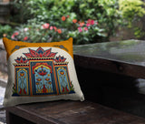 Kimaya Lotus Arch Reversible Indoor/Outdoor Pillow
