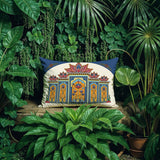 Kimaya Lotus Arch Reversible Indoor/Outdoor Pillow