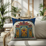 Kimaya Lotus Arch Reversible Indoor/Outdoor Pillow