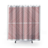 Kimberly Shower Curtain in Red
