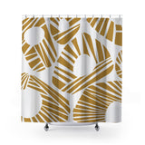 Kio Shower Curtain in Mustard