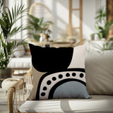 Kiora Abstract Reversible Indoor/Outdoor Square Pillow