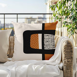 Kipa Abstract Reversible Indoor/Outdoor Square Pillow