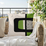 Kipa Abstract Reversible Indoor/Outdoor Square Pillow