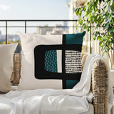 Kipa Abstract Reversible Indoor/Outdoor Square Pillow