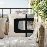 Kipa Abstract Reversible Indoor/Outdoor Square Pillow