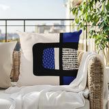 Kipa Abstract Reversible Indoor/Outdoor Square Pillow