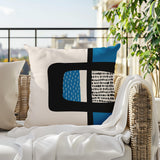 Kipa Abstract Reversible Indoor/Outdoor Square Pillow