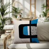 Kipa Abstract Reversible Indoor/Outdoor Square Pillow