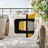 Kipa Abstract Reversible Indoor/Outdoor Square Pillow