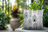 Kirk Skandi Street Reversible Indoor/Outdoor Square Pillow