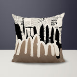 Kisha Abstract Reversible Indoor/Outdoor Square Pillow