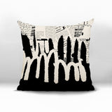 Kisha Abstract Reversible Indoor/Outdoor Square Pillow