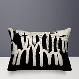 Kisha Abstract Reversible Indoor/Outdoor Rectangle Pillow