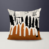 Kisha Abstract Reversible Indoor/Outdoor Square Pillow