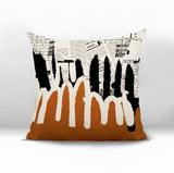Kisha Abstract Reversible Indoor/Outdoor Square Pillow